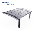 outdoor modern design aluminium closed roof pergola polycarbonate roof